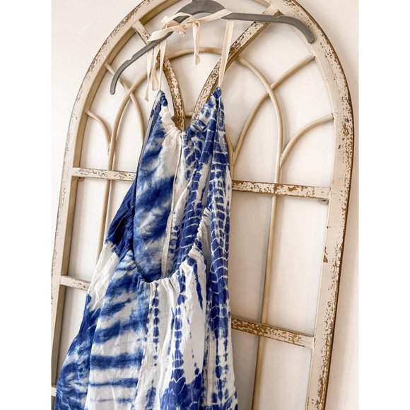 Free People Linen Moody Blues One Piece Halter Jumpsuit - Picture 7 of 11